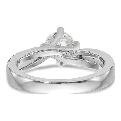 14K White Gold Diamond Engagement Ring Semi-Mount – view 5