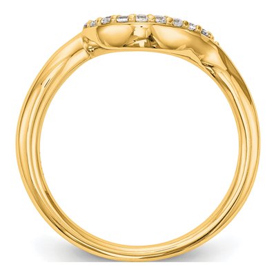 14K Yellow Gold 0.09 ct tw Diamond Wedding Band – view 2