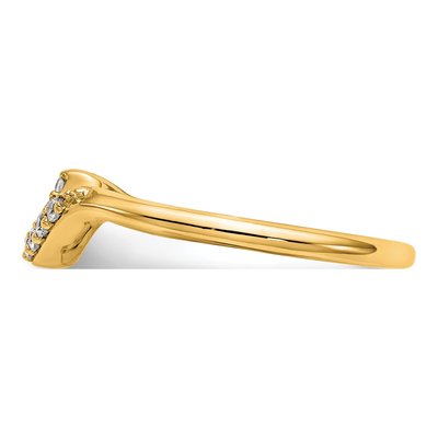 14K Yellow Gold 0.09 ct tw Diamond Wedding Band – view 3