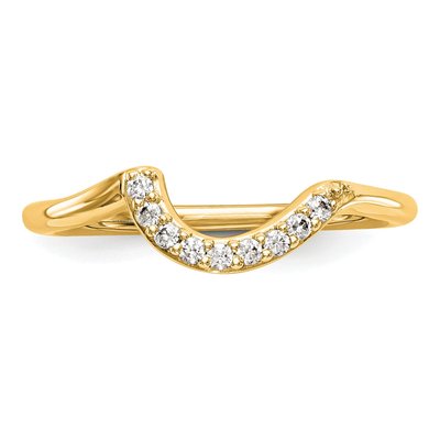 14K Yellow Gold 0.09 ct tw Diamond Wedding Band – view 4