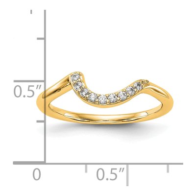 14K Yellow Gold 0.09 ct tw Diamond Wedding Band – view 7