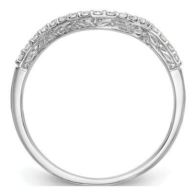 14K White Gold 1/6 ct tw Diamond Wedding Band – view 2