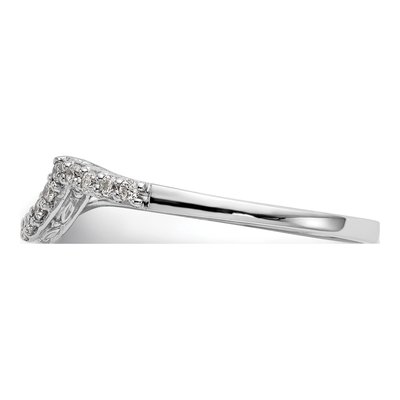 14K White Gold 1/6 ct tw Diamond Wedding Band – view 3