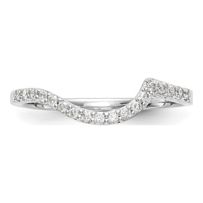 14K White Gold 1/6 ct tw Diamond Wedding Band – view 4
