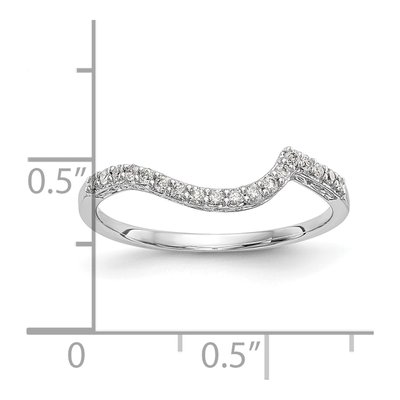 14K White Gold 1/6 ct tw Diamond Wedding Band – view 6