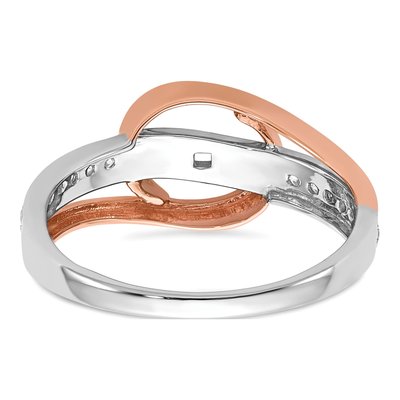 14K Two-Tone Gold Lab-Grown Diamond Engagement Engagement Ring Semi-Mount – view 8
