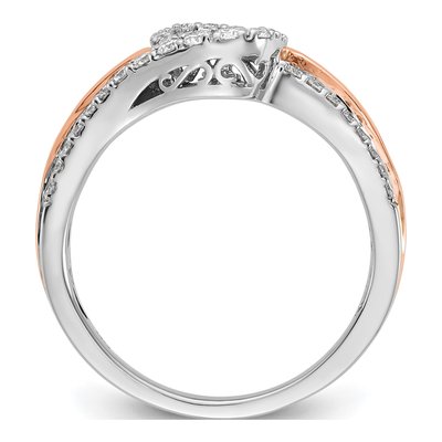 14K Two-Tone Gold Diamond Engagement Engagement Ring Semi-Mount – view 2