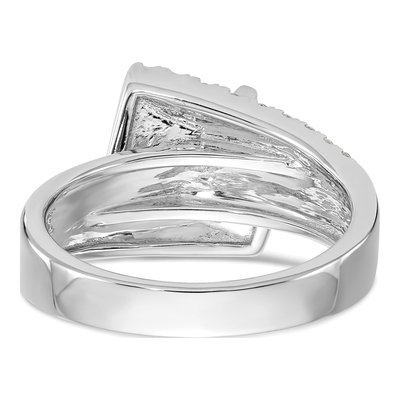14K White Gold Lab-Grown Diamond Engagement Engagement Ring Semi-Mount – view 6