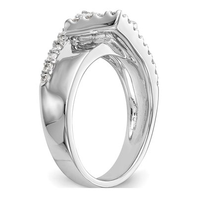 14K White Gold Lab-Grown Diamond Engagement Engagement Ring Semi-Mount – view 7