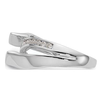 14K White Gold Lab-Grown Diamond Pet Engagement Engagement Ring Semi-Mount – view 3