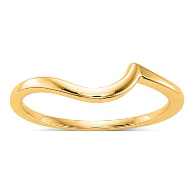 14K Yellow Gold Contour Wedding Band