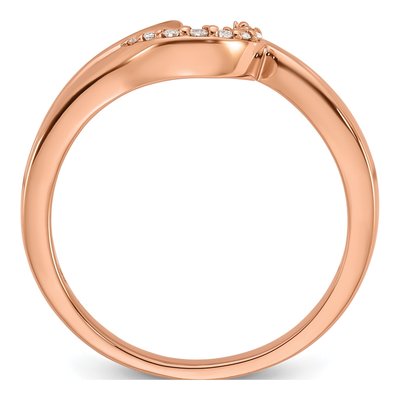 14K Yellow Gold By-Pass Engagement Ring Mounting – view 3