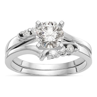14K White Gold Diamond Engagement Engagement Ring Semi-Mount – view 7