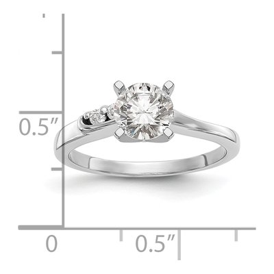 14K White Gold Diamond Engagement Engagement Ring Semi-Mount – view 8