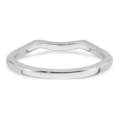 14K White Gold 1/5 ct tw Diamond Wedding Band – view 5