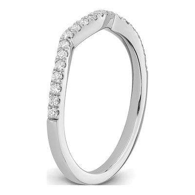 14K White Gold 1/5 ct tw Diamond Wedding Band – view 6