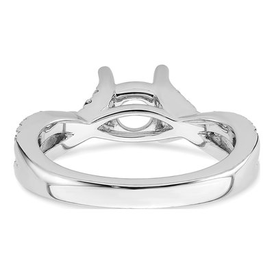 14K White Gold Diamond Engagement Ring Semi-Mount – view 5