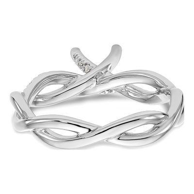 Platinum Diamond Engagement Ring Semi-Mount – view 6