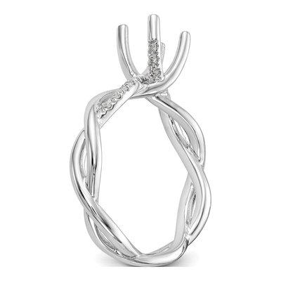 Platinum Diamond Engagement Ring Semi-Mount – view 7