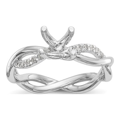 Platinum Diamond Engagement Ring Semi-Mount – view 8