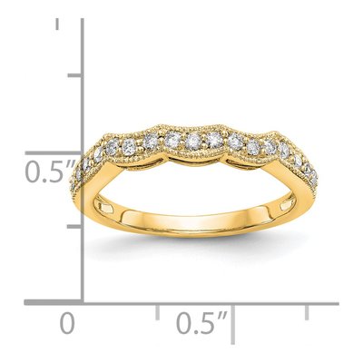 14K Yellow Gold 0.24 ct tw Diamond Wedding Ring – view 3