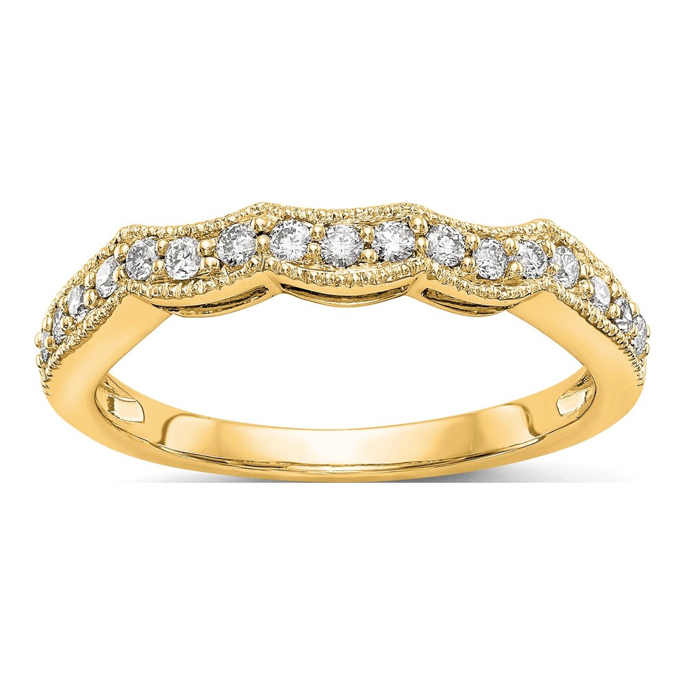 14K Yellow Gold 0.24 ct tw Diamond Wedding Ring