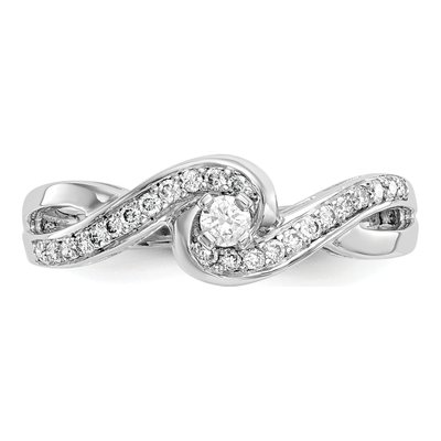 14K White Gold Diamond Engagement Ring Mounting – view 5