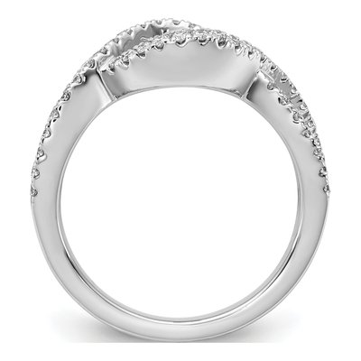 14K White Gold Lab-Grown Diamond Engagement Ring Semi-Mount – view 2