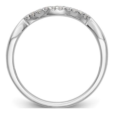 14K White Gold 1/15 ct tw Diamond Wedding Band – view 2