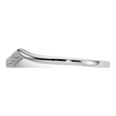 14K White Gold 1/15 ct tw Diamond Wedding Band – view 3