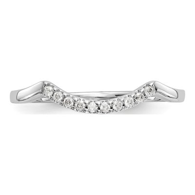 14K White Gold 1/15 ct tw Diamond Wedding Band – view 4