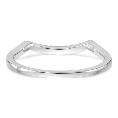 14K White Gold 1/15 ct tw Diamond Wedding Band – view 5