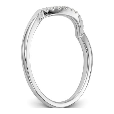 14K White Gold 1/15 ct tw Diamond Wedding Band – view 6