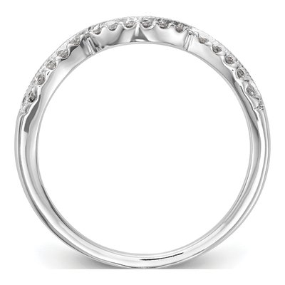 14K White Gold 1/8 ct tw Lab-Grown Diamond Wedding Band – view 3