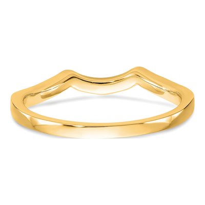 14K Yellow Gold 1/8 ct tw Diamond Wedding Band – view 5