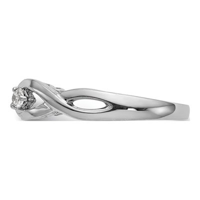 Platinum Diamond Infinity Engagement Engagement Ring Semi-Mount – view 3