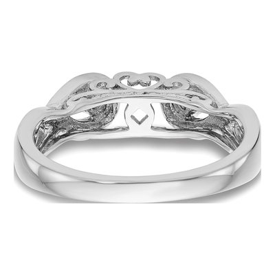 Platinum Diamond Infinity Engagement Engagement Ring Semi-Mount – view 6
