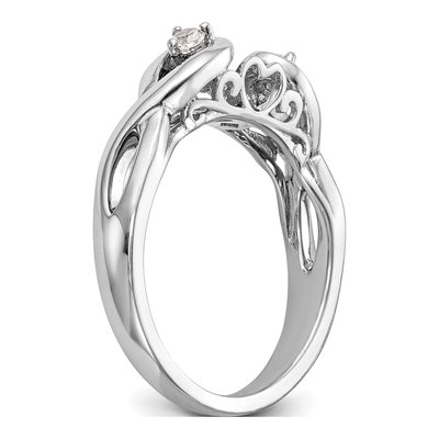 Platinum Diamond Infinity Engagement Engagement Ring Semi-Mount – view 7