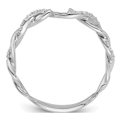 14K White Gold Diamond Engagement Engagement Ring Semi-Mount – view 3