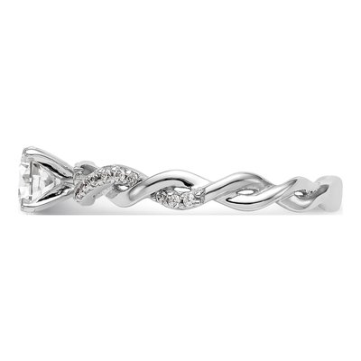 14K White Gold Diamond Engagement Engagement Ring Semi-Mount – view 4