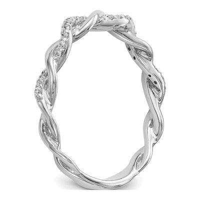 14K White Gold Diamond Engagement Engagement Ring Semi-Mount – view 7