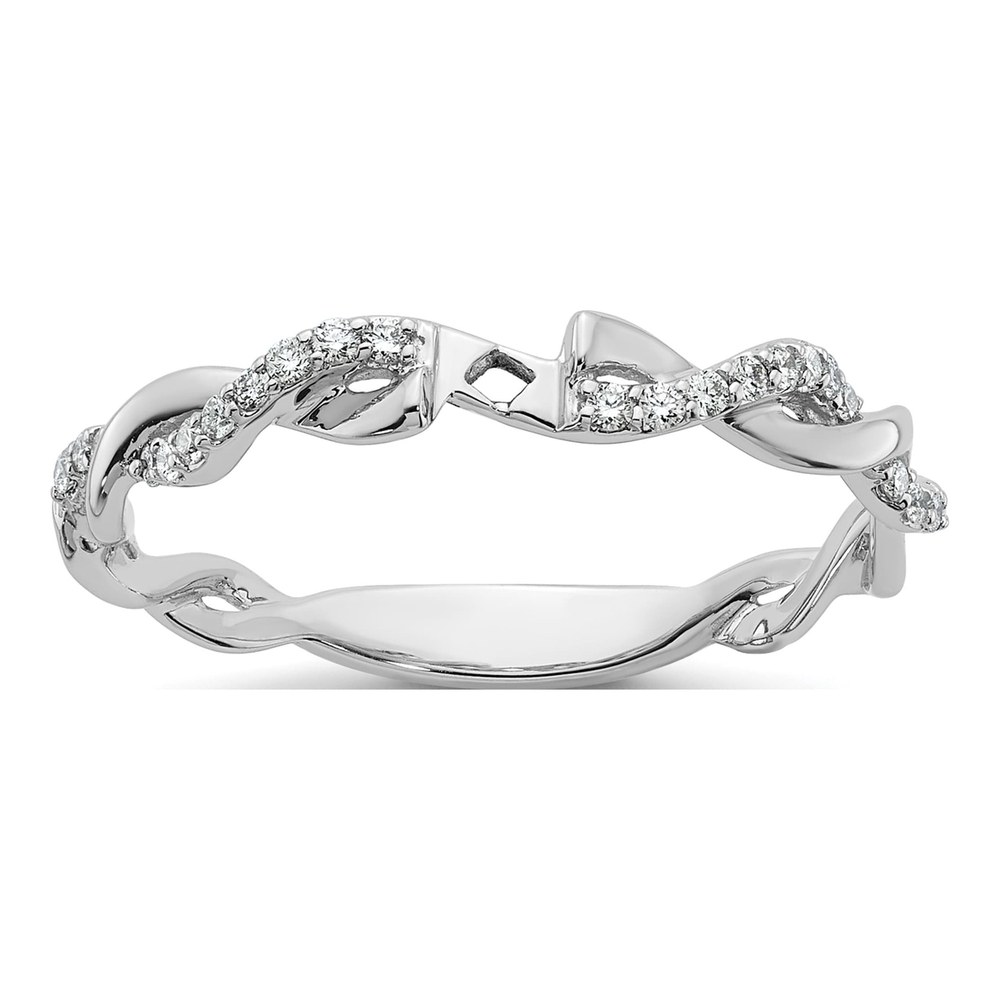 14K White Gold Diamond Engagement Engagement Ring Semi-Mount