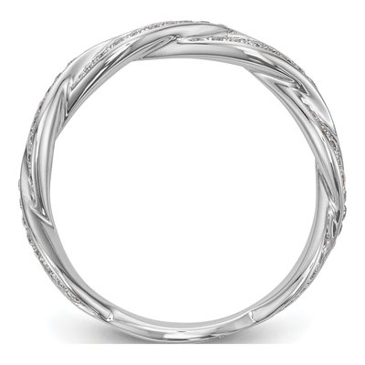 14K White Gold 0.38 ct tw Diamond Wedding Ring – view 2