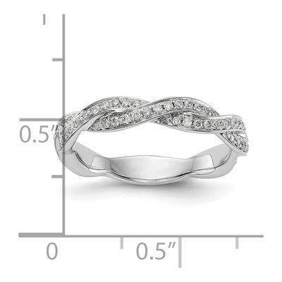 14K White Gold 0.38 ct tw Diamond Wedding Ring – view 3