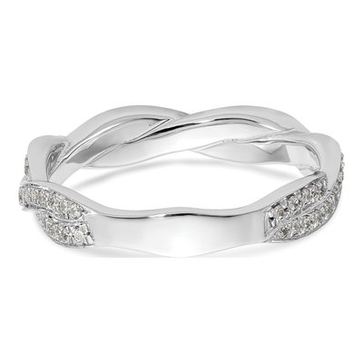 14K White Gold 0.38 ct tw Diamond Wedding Ring – view 6
