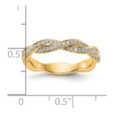 14K Yellow Gold 0.38 ct tw Diamond Wedding Band – view 2