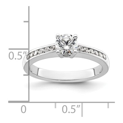 14K White Gold 0.68ctw Lab-Grown Diamond Ring – view 3