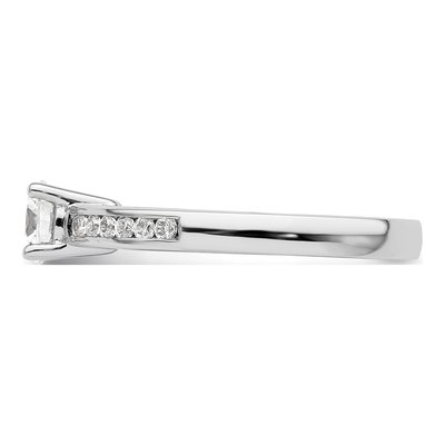 14K White Gold Diamond Engagement Ring Semi-Mount – view 4
