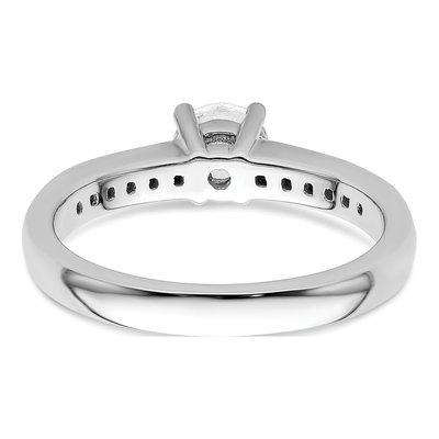 14K White Gold Diamond Engagement Ring Semi-Mount – view 6