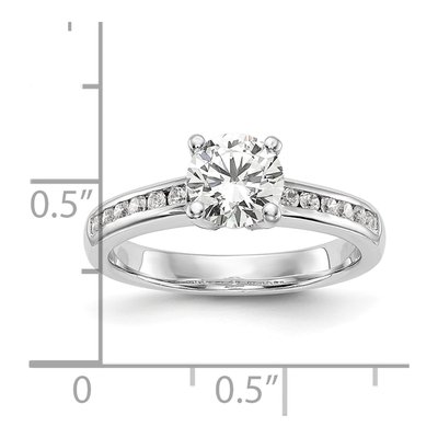 14K White Gold Diamond Engagement Ring Semi-Mount – view 8